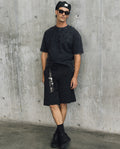 Mens Straight Bermuda Shorts - Special Collection - Black