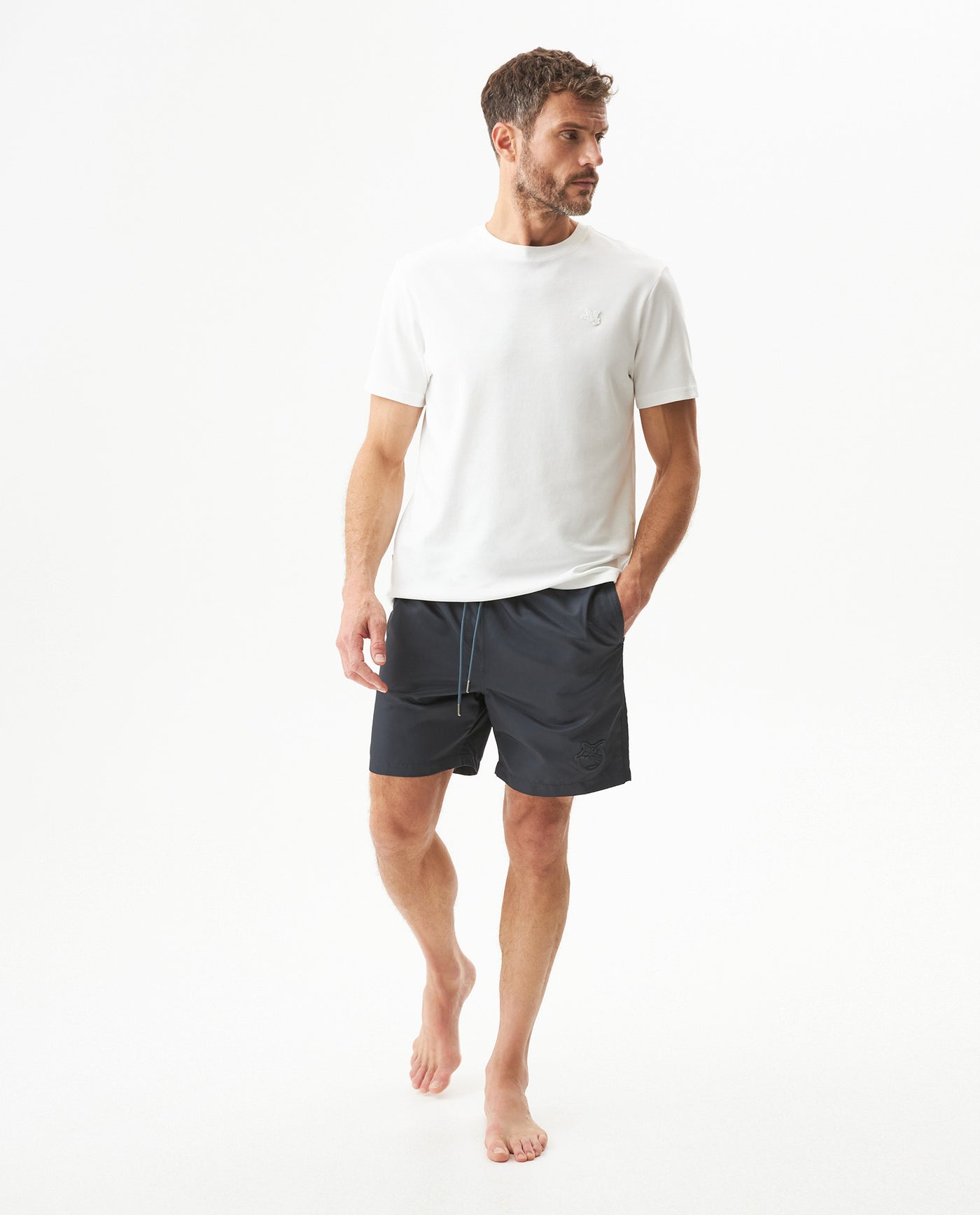 Men´s Recycled Print Swim Trunks - Blue 63_659G004_AZU194010_0