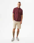 Men's Rocket Bermuda Shorts Mid Rise in Cotton Stretch Blend Moonlight