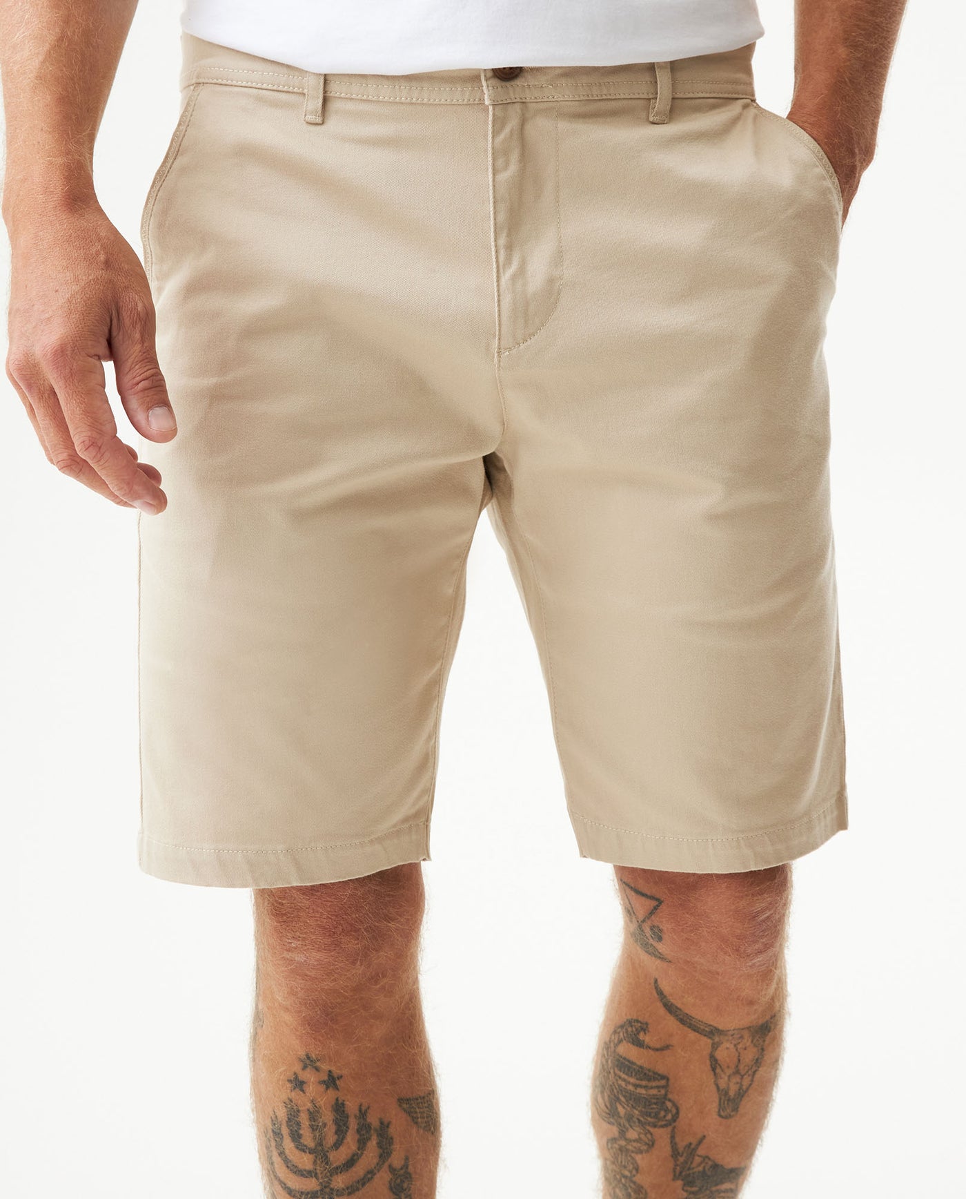Men's Rocket Bermuda Shorts Mid Rise in Cotton Stretch Blend Moonlight 63_659G100_CRU130401_3