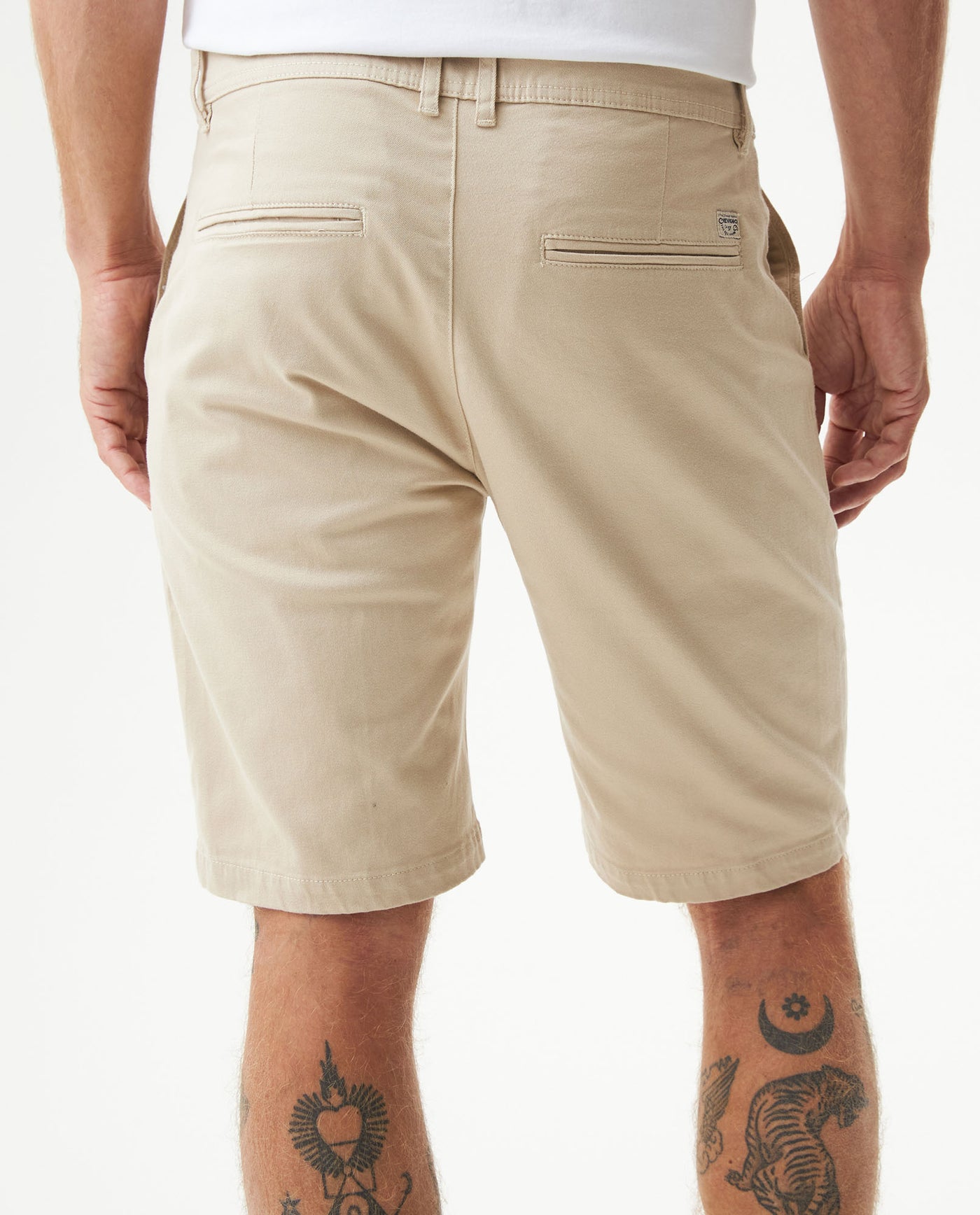 Men's Rocket Bermuda Shorts Mid Rise in Cotton Stretch Blend Moonlight 63_659G100_CRU130401_6