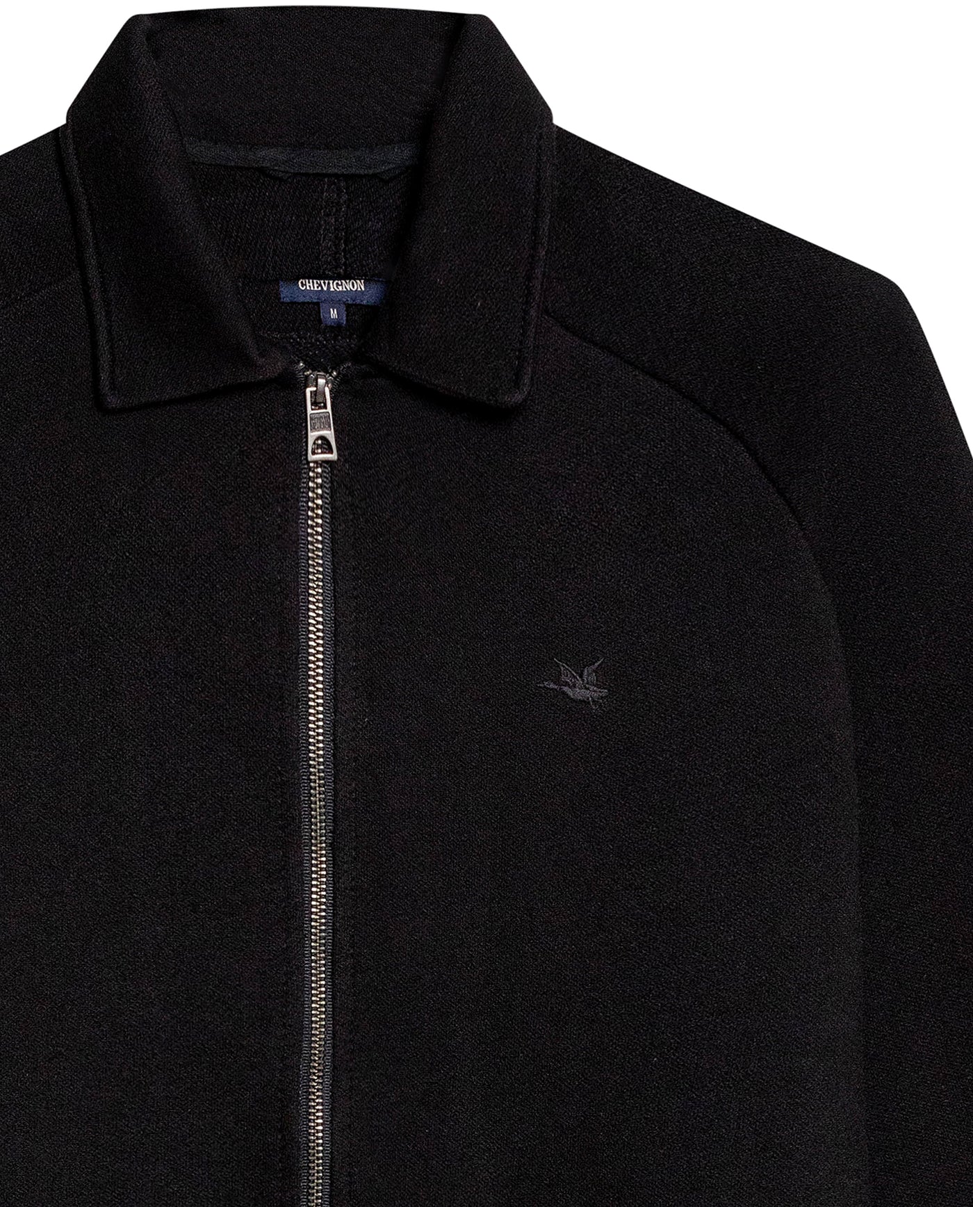 Mens Cotton Zip-Up Jacket - Black 63_681H005_NEG194007_8