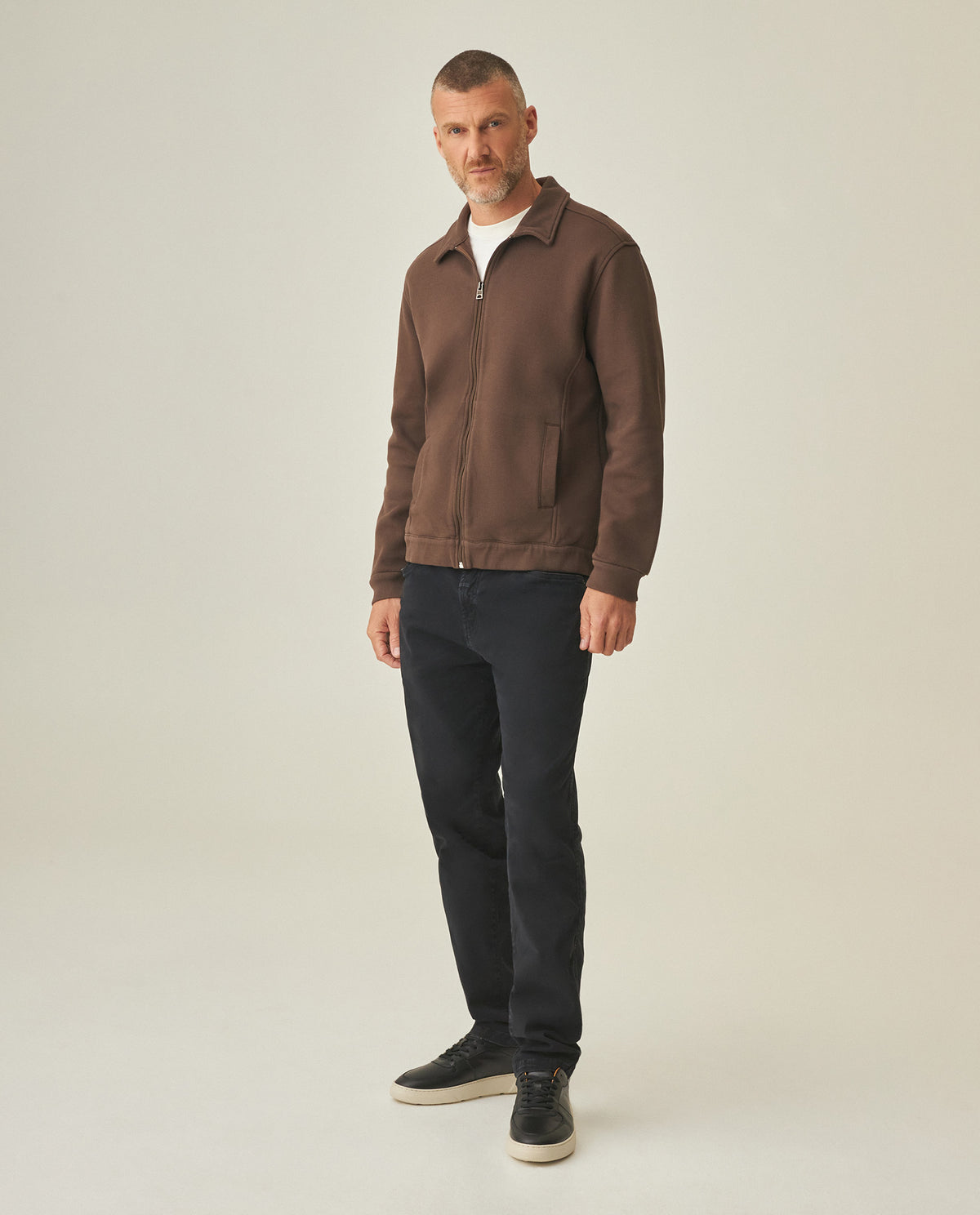 Men´s Zip-Up Sweater - Brown 63_682H002_CAF190916_3