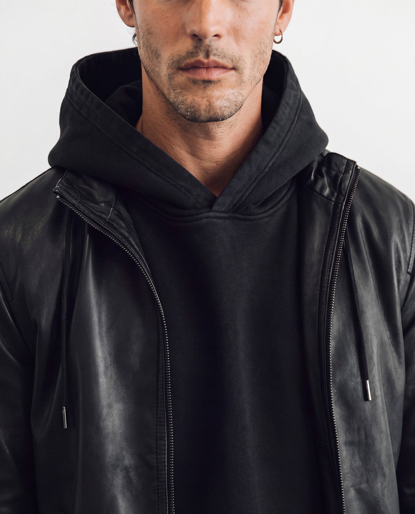 Mens Oversized Heavyweight Hoodie - Special Collection - Black 63_682H200_NEG194007_7