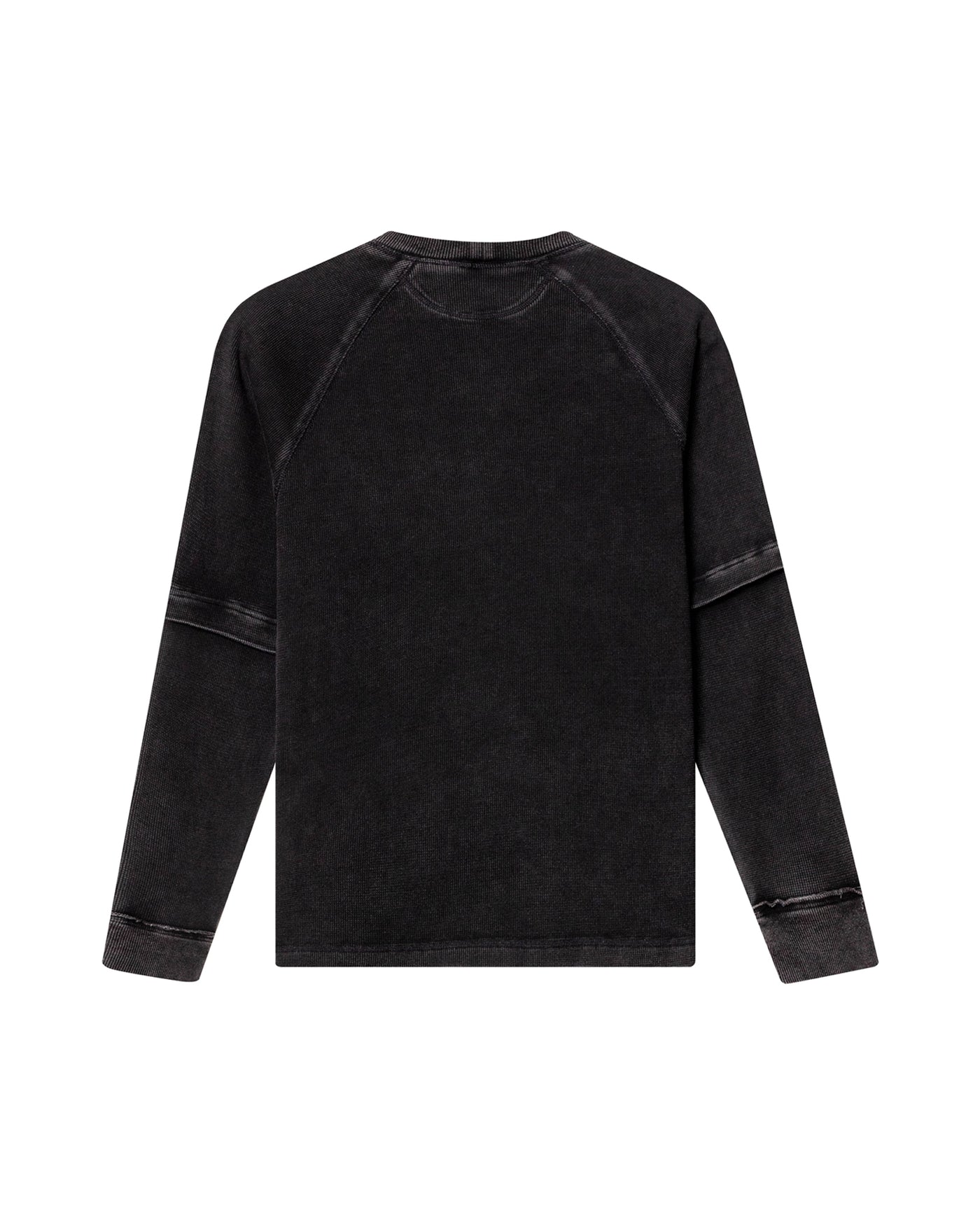 Mens Double-Layer Textured Sweatshirt - Special Collection - Black 63_682H201_NEG194007_7