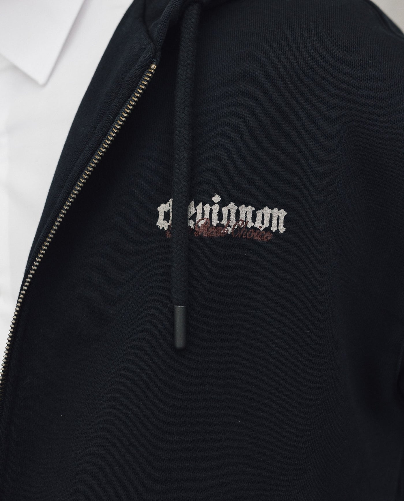 Mens Heavyweight Zip-Up Hoodie - Special Collection - Black 63_682H202_NEG194007_3