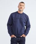 Men's France Crewneck Sweatshirt Chest Embroidery Cotton-Polyester