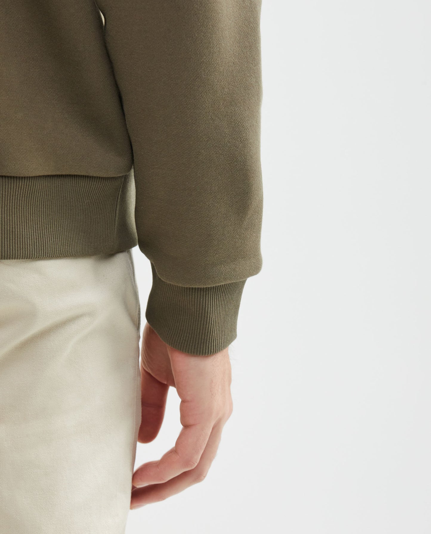 Men's Cotton and Polyester Sweater - Green - 6