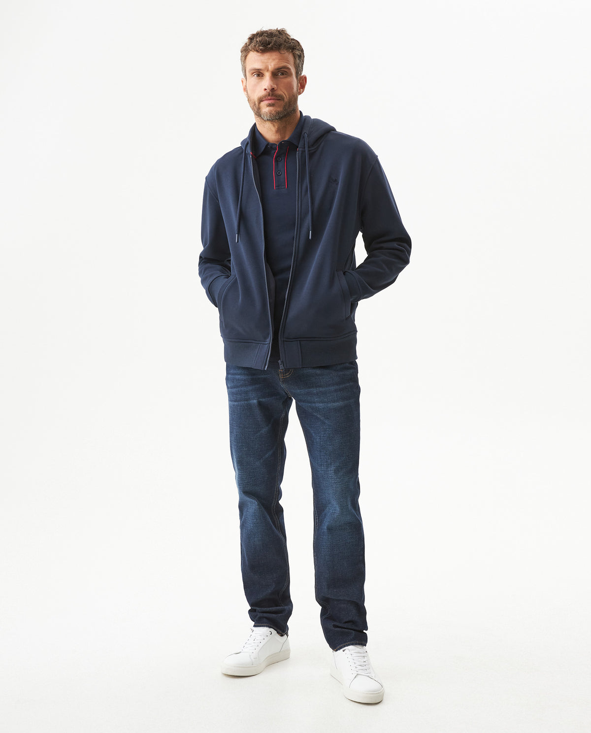 Men´s Zip-Up Hoodie - Blue 63_687G403_AZU193923_4
