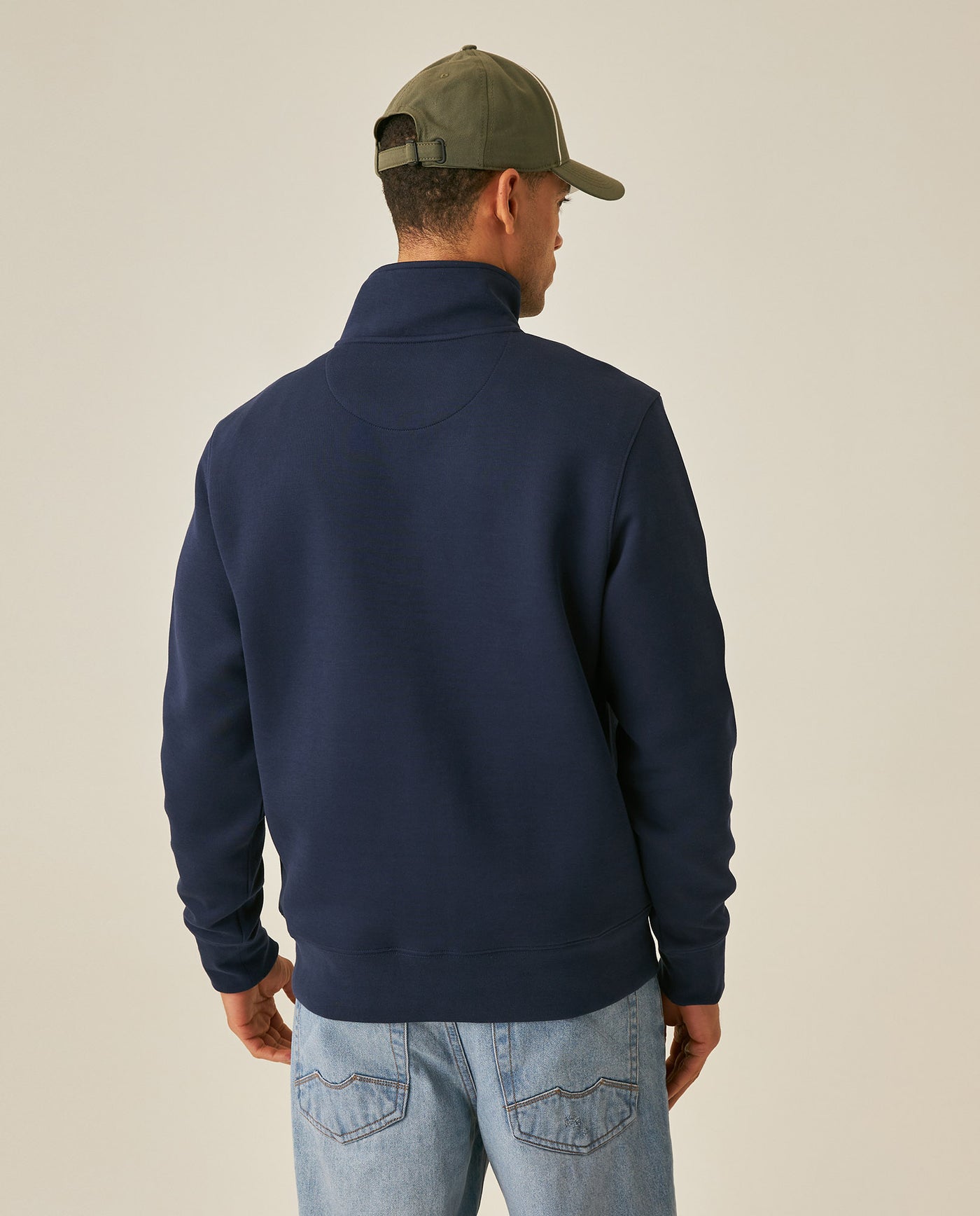 Men´s Half-Zip Pullover Sweatshirt - Blue 63_687H202_AZU194011_6