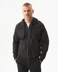 Men's Hoodie with Zipper - Black