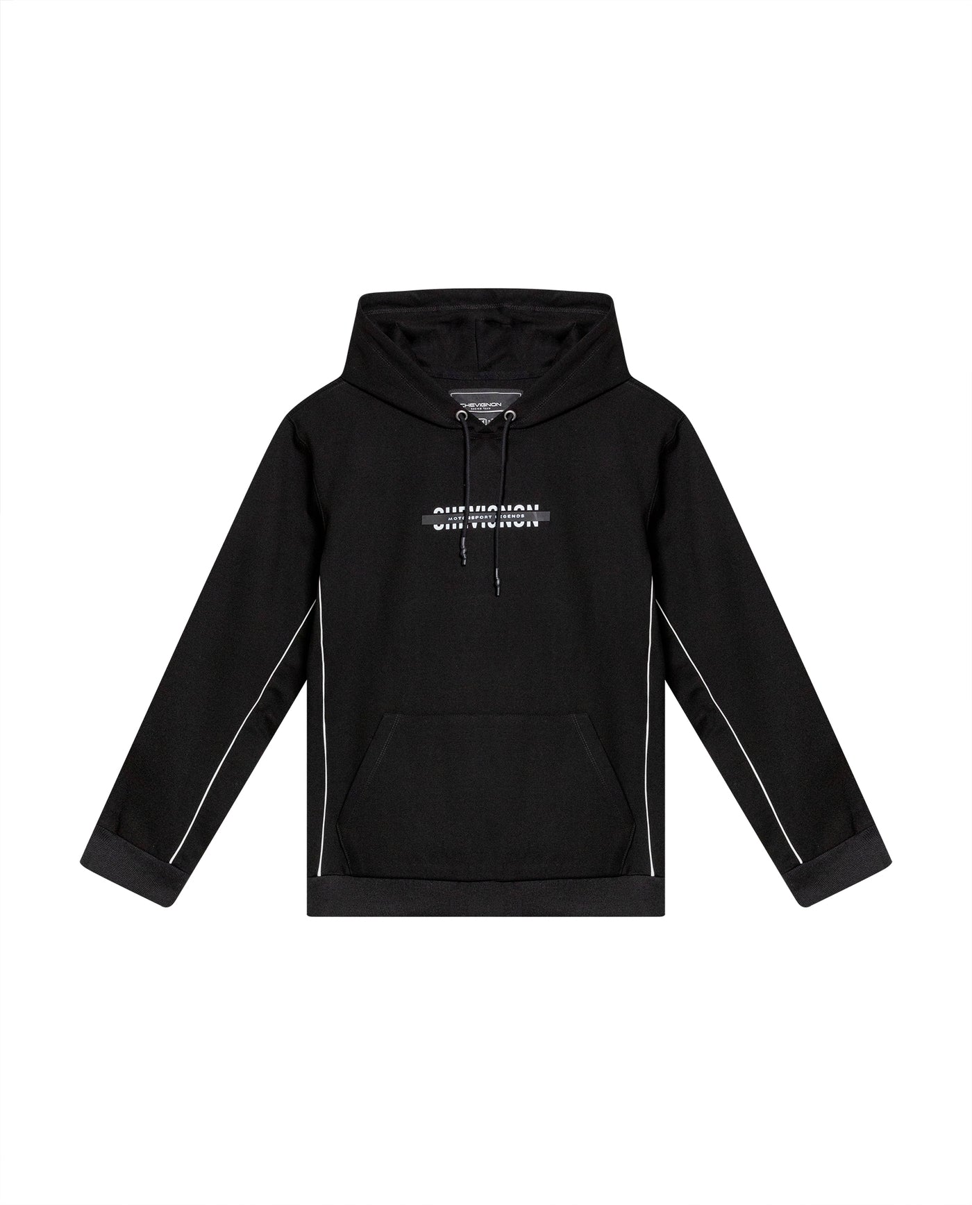 Men's Racing Hooded Sweatshirt in Rayon-Nylon Stretch Blend Coordinates 63_689G900_NEG194007_3