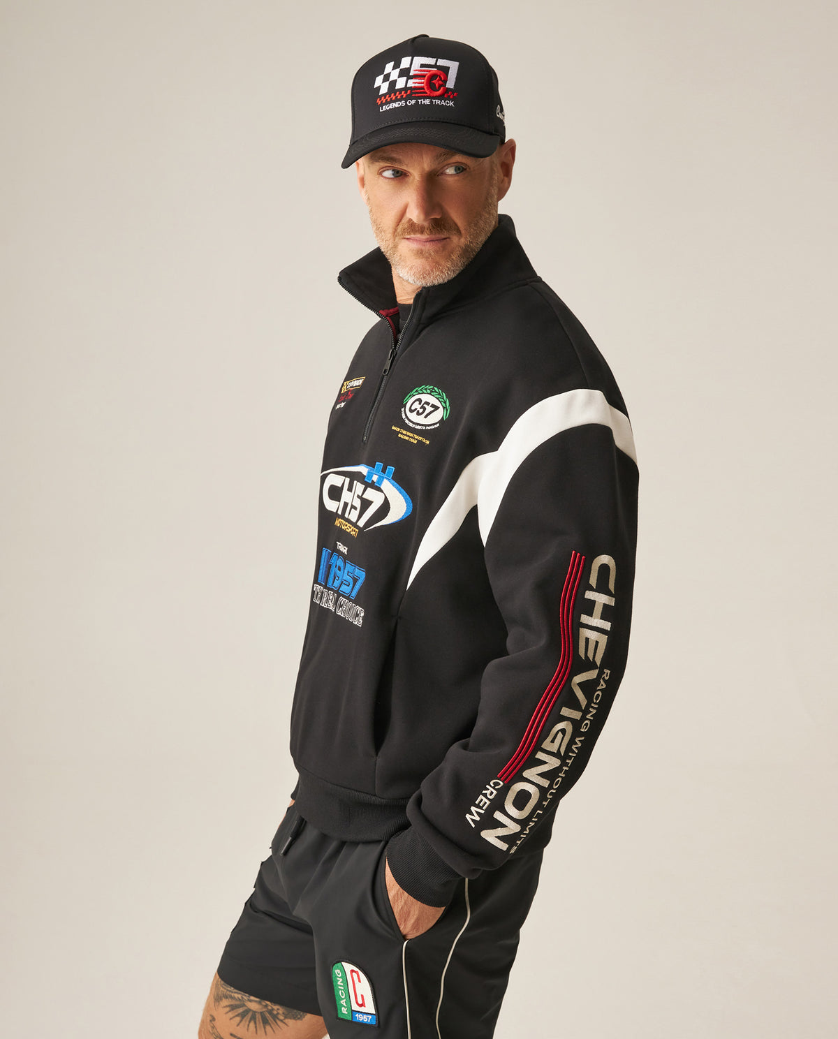 Men´s Half-Zip Sweatshirt - Black 63_689H900_NEG194007_4