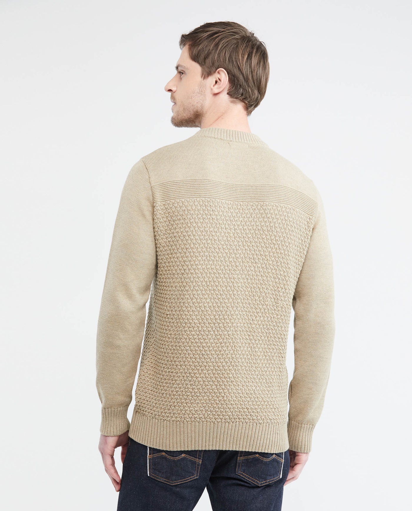 Men's Knit Sweaters - Khaki 692E000 - 4