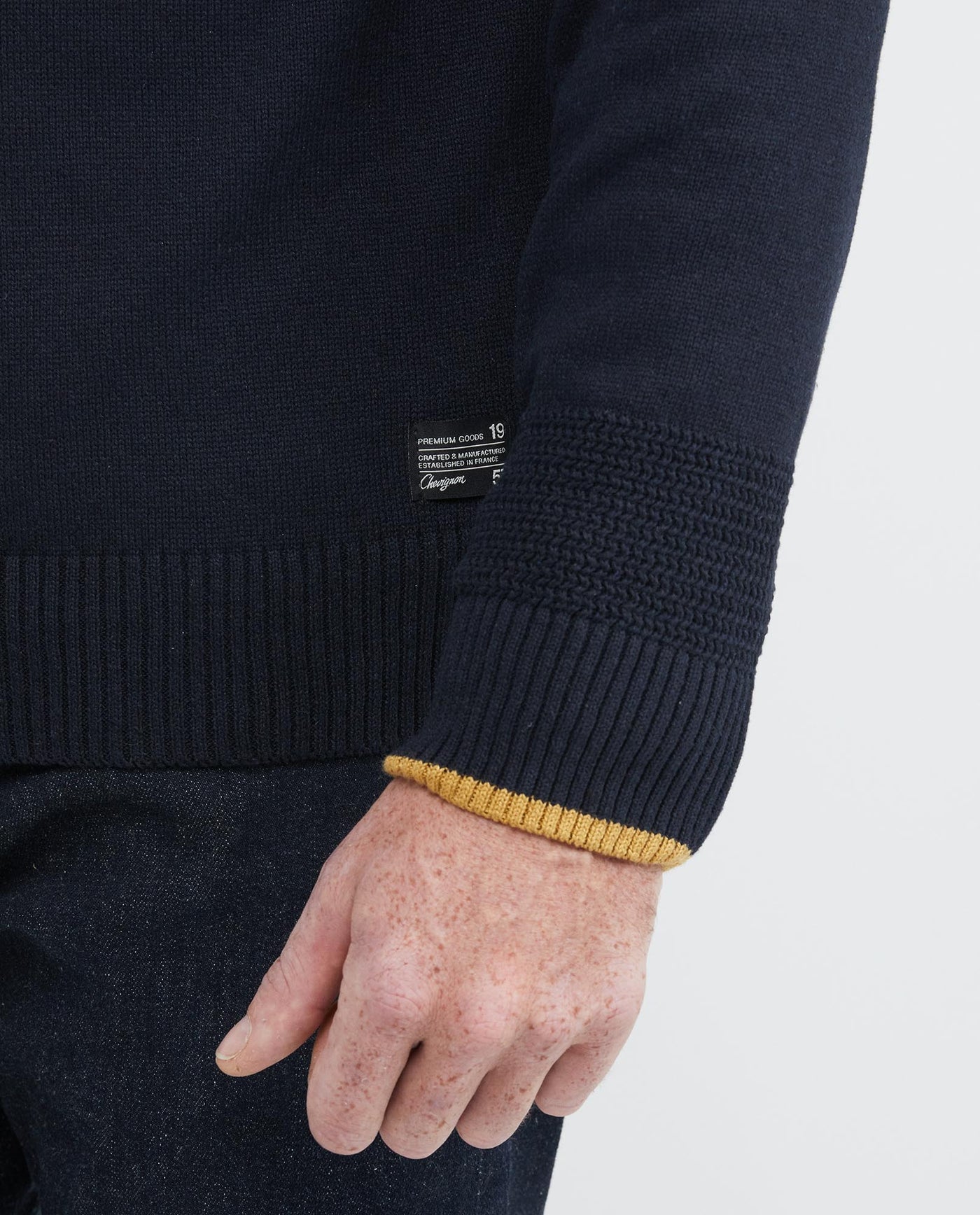Men's Knit Sweaters - Blue 692E001 - 3