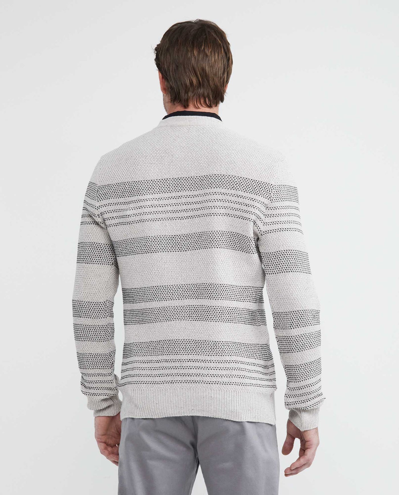 Men's Knit Sweaters - Off-White - 4