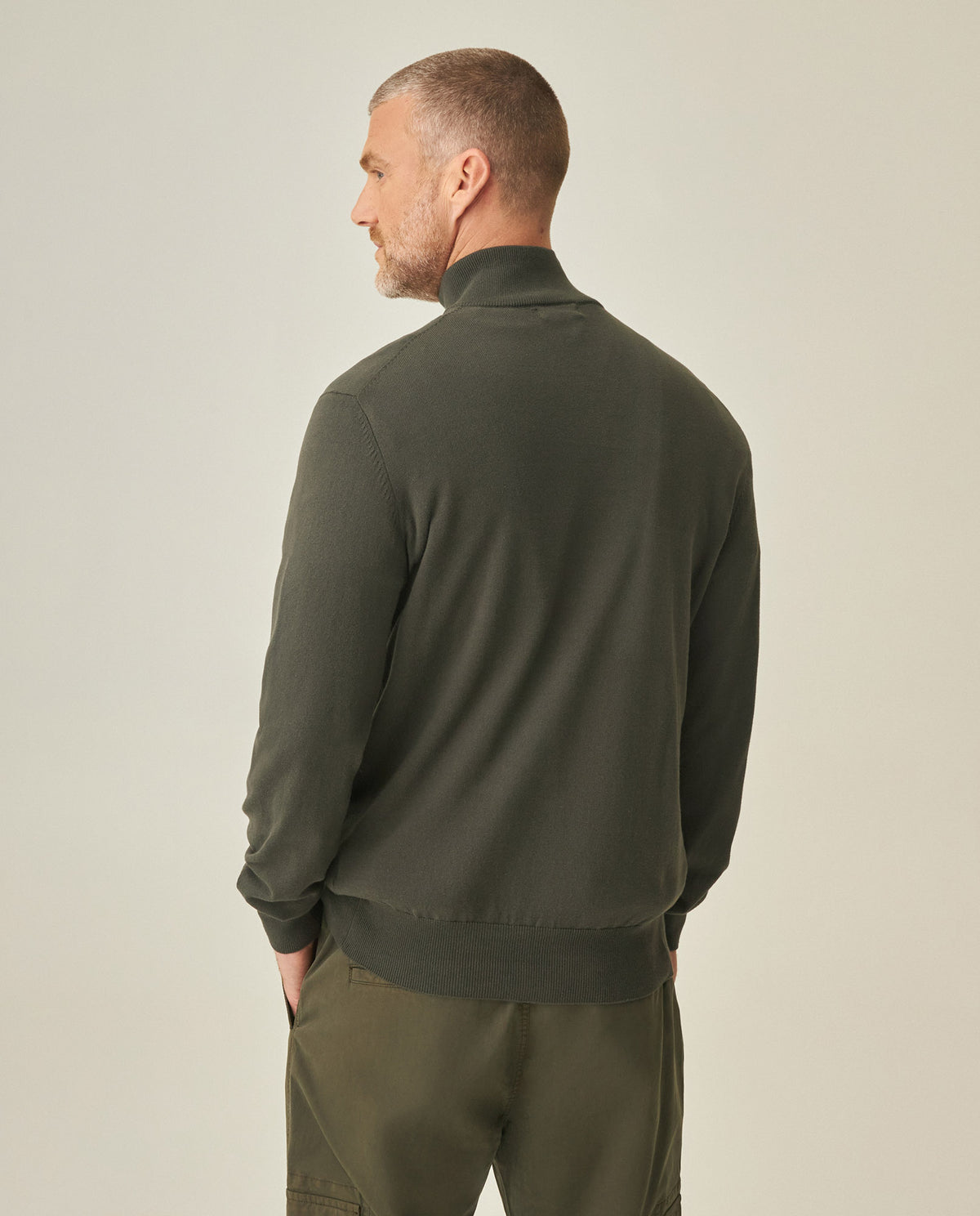 Men´s Half-Zip Sweater - Green 63_692H002_VER176323_6