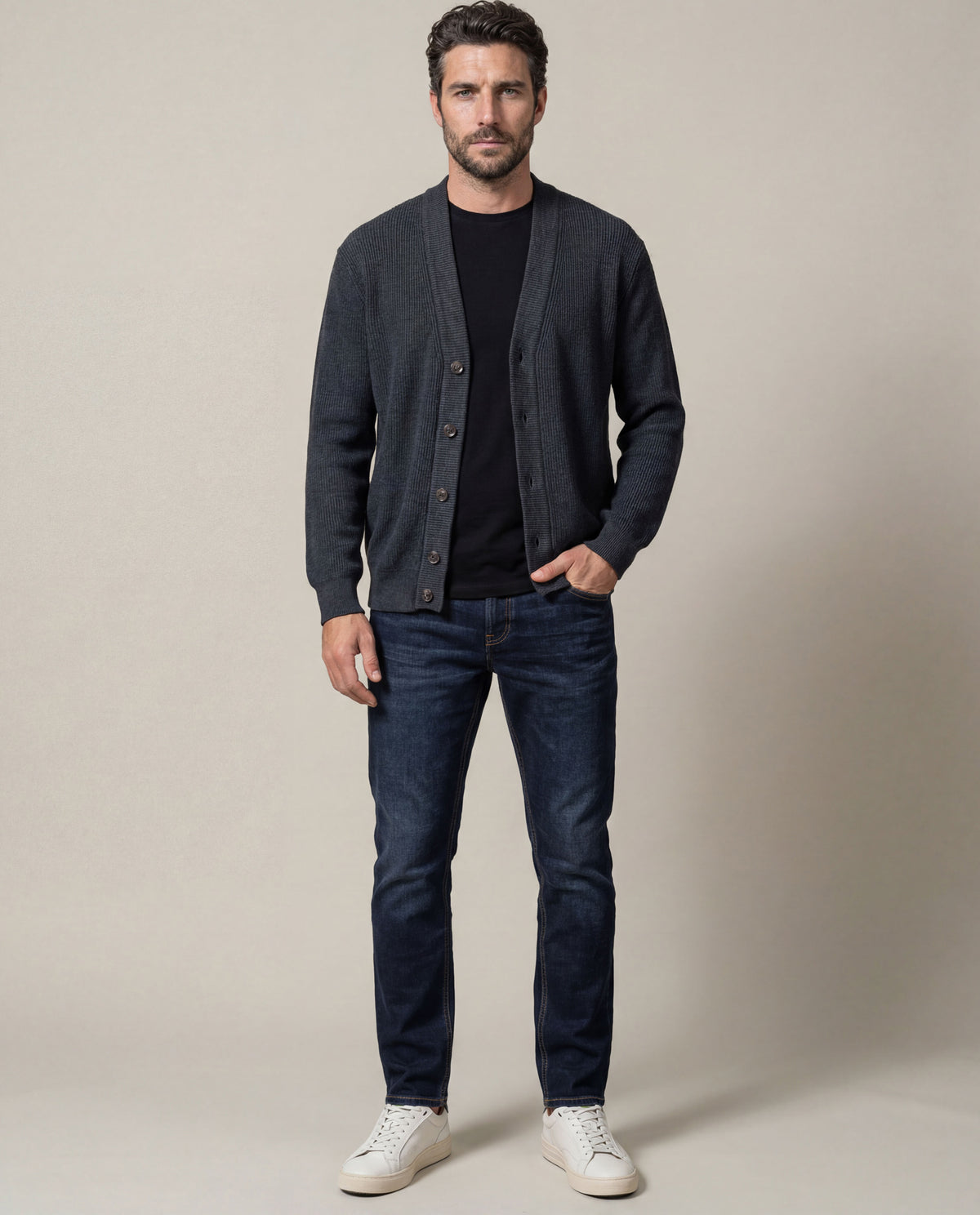 Men´s Cardigan - Gray 63_692H003_GRI190201_4