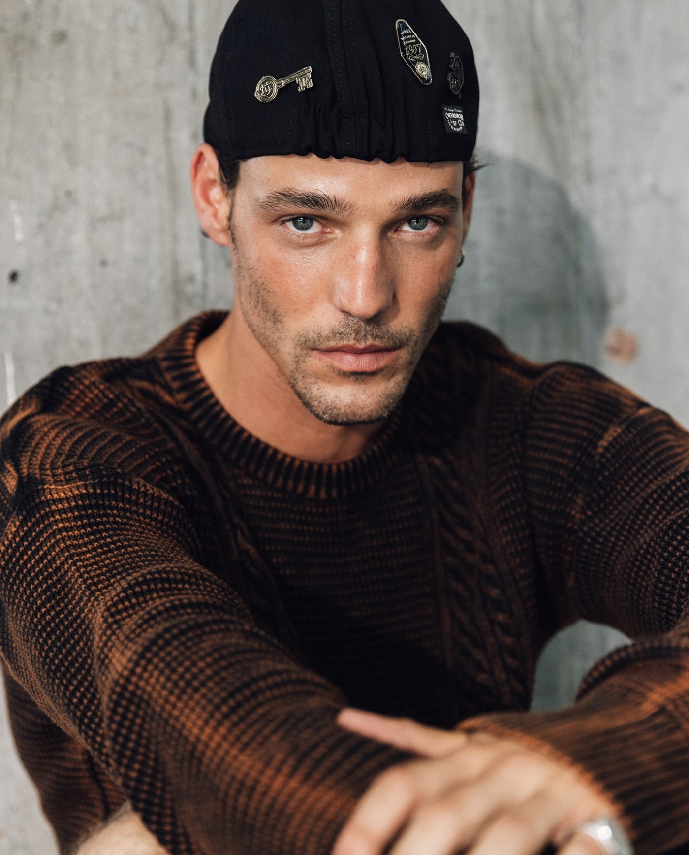 Mens Oversized Sweater - Special Collection - Black 63_694H200_NEG194003_5