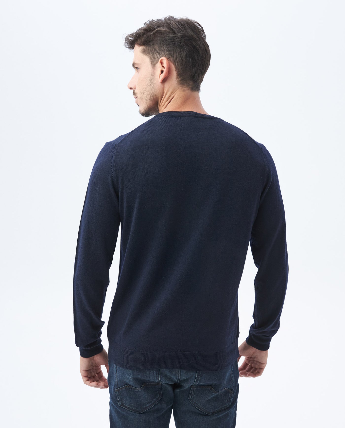 Men's Knit Sweaters - Blue - 4