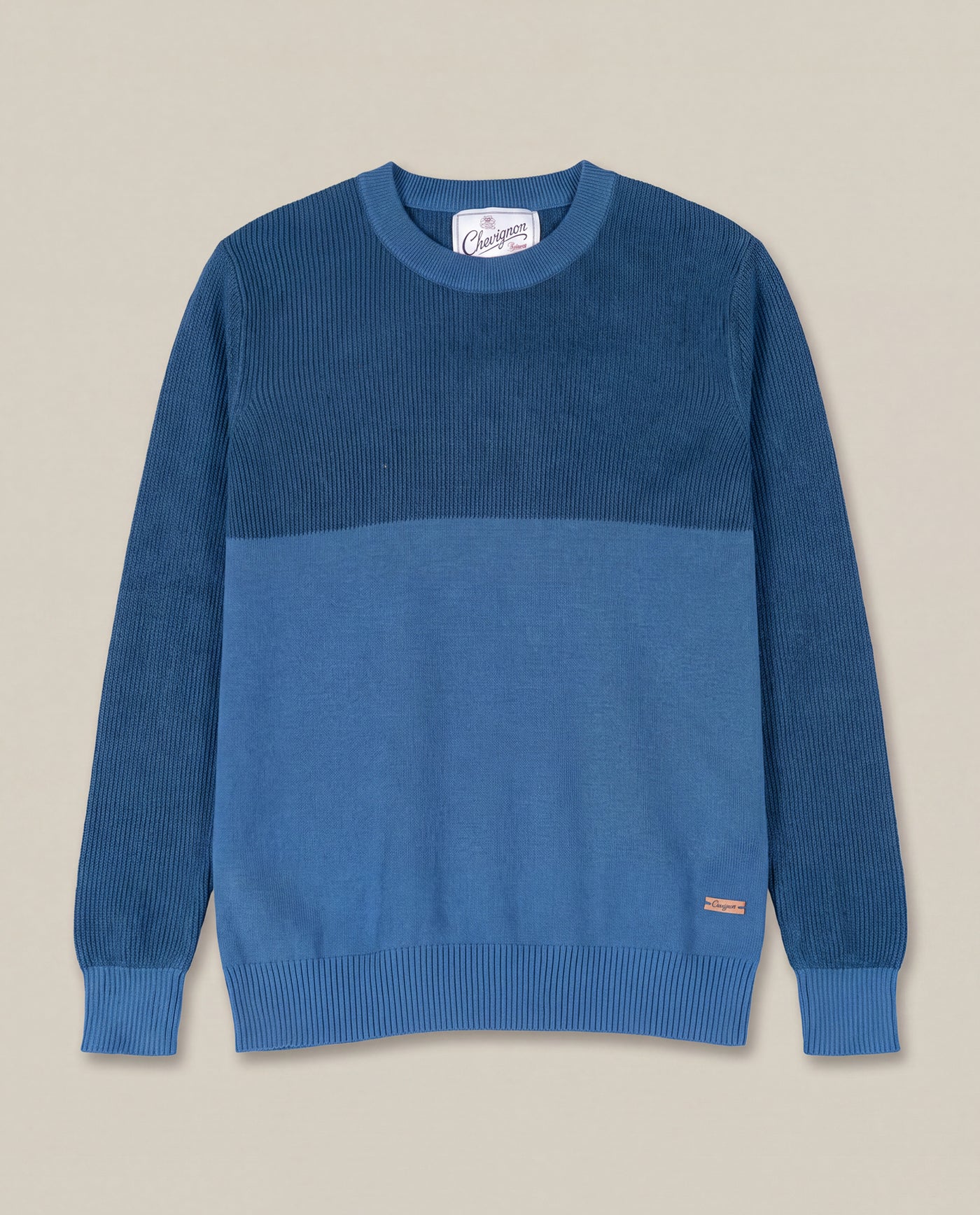Men´s Cotton Crewneck Sweater - Blue 63_697F201_AZU193924_3