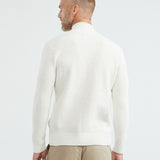 TURTLENECK KNIT SWEATER IN WHITE