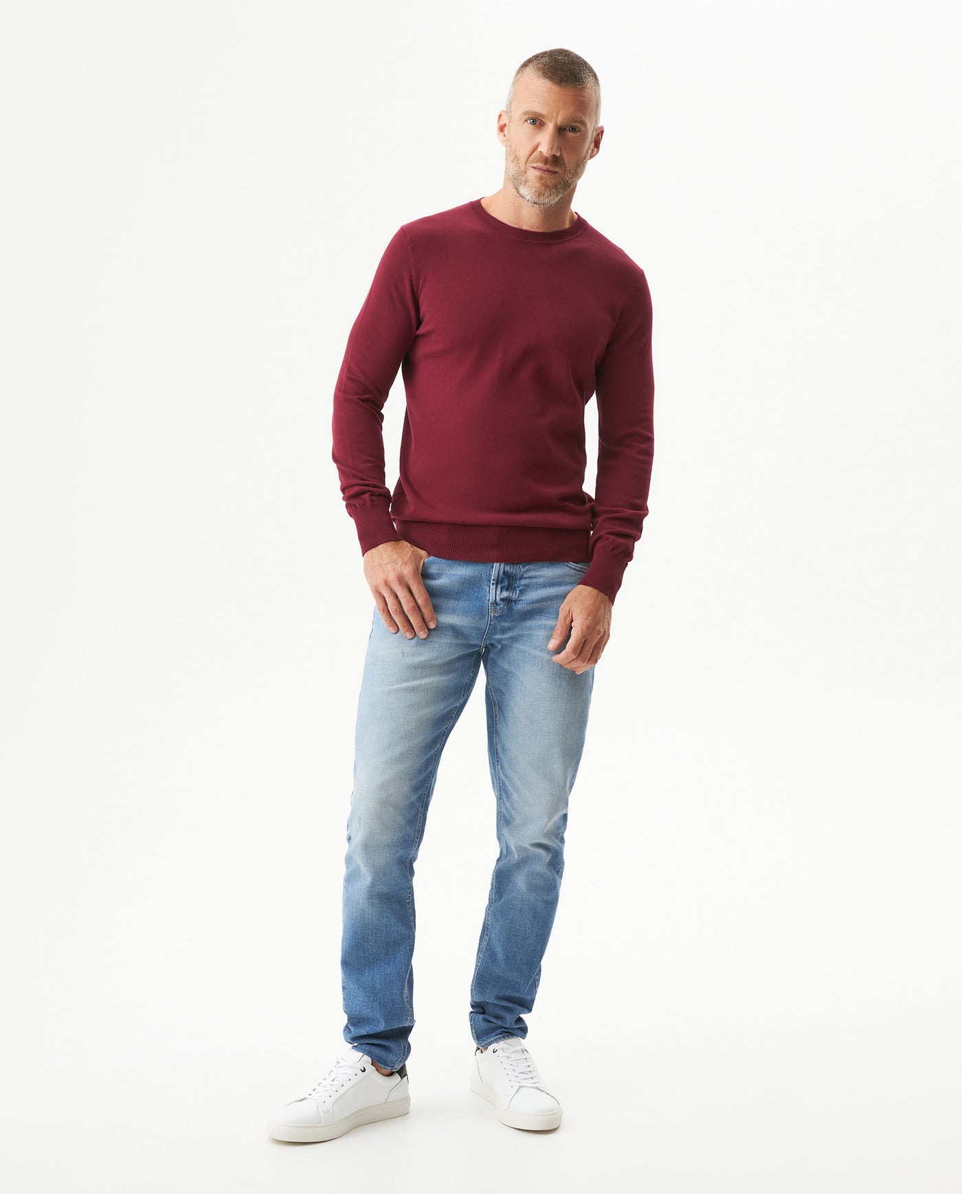 Suéter Tejido Básico para Hombre - Red 63_699G000_ROJ191725_4