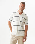 Men's Textured Polo Sweater - Raw