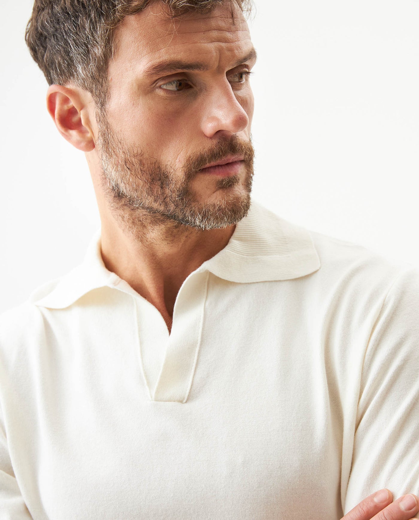 Camiseta Tipo Polo Tejida para Hombre - Raw 63_699G010_CRU110103_5