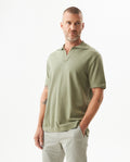Men's Cotton Knit Polo - Green