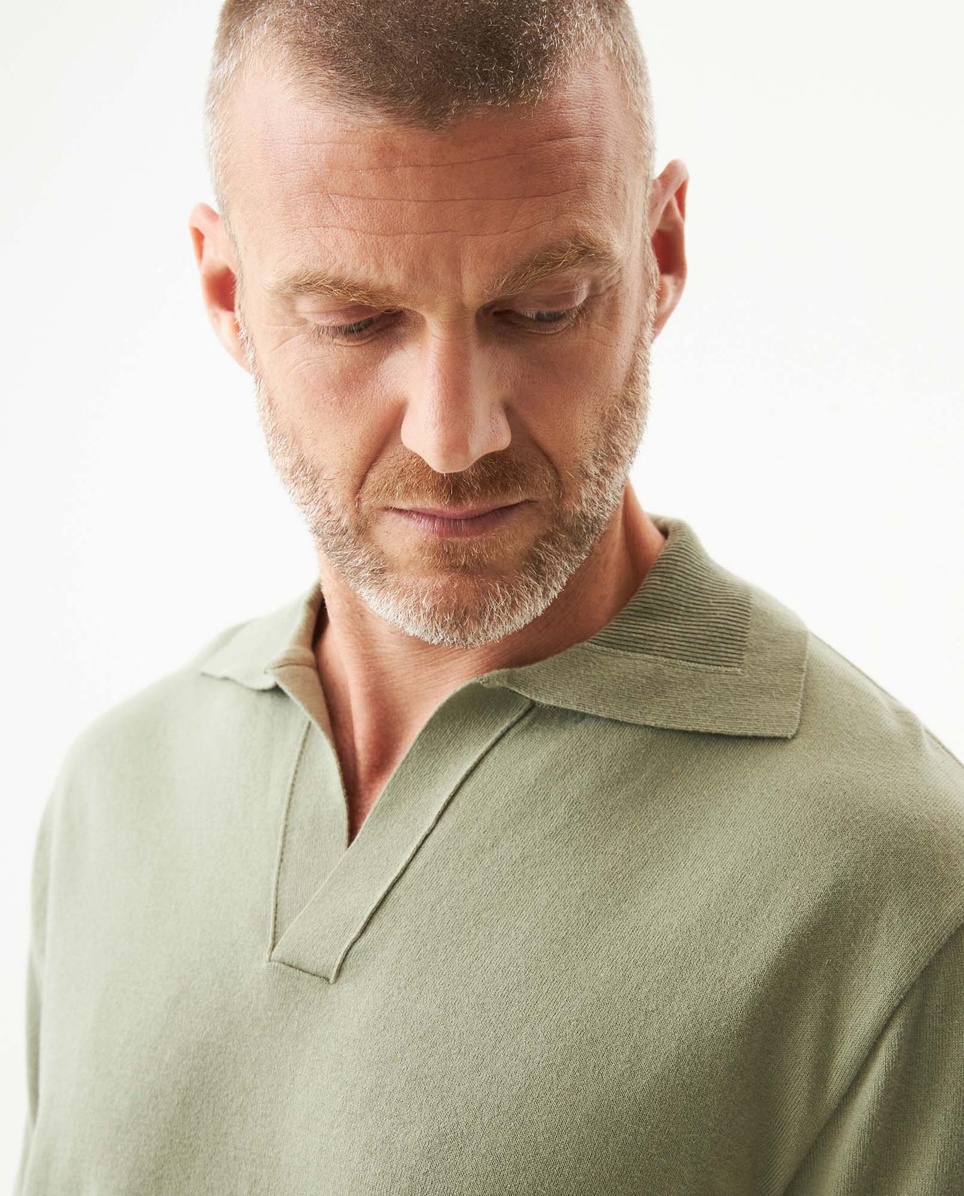 Camiseta Tipo Polo Tejida para Hombre - Green 63_699G010_VER166008_5