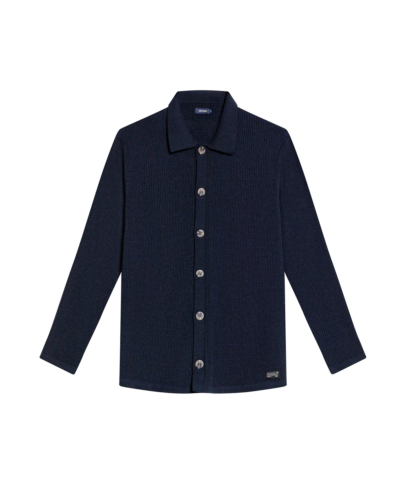 Men's Knit Sweater Shirt Style - Blue 63_699G011_AZU194030_3