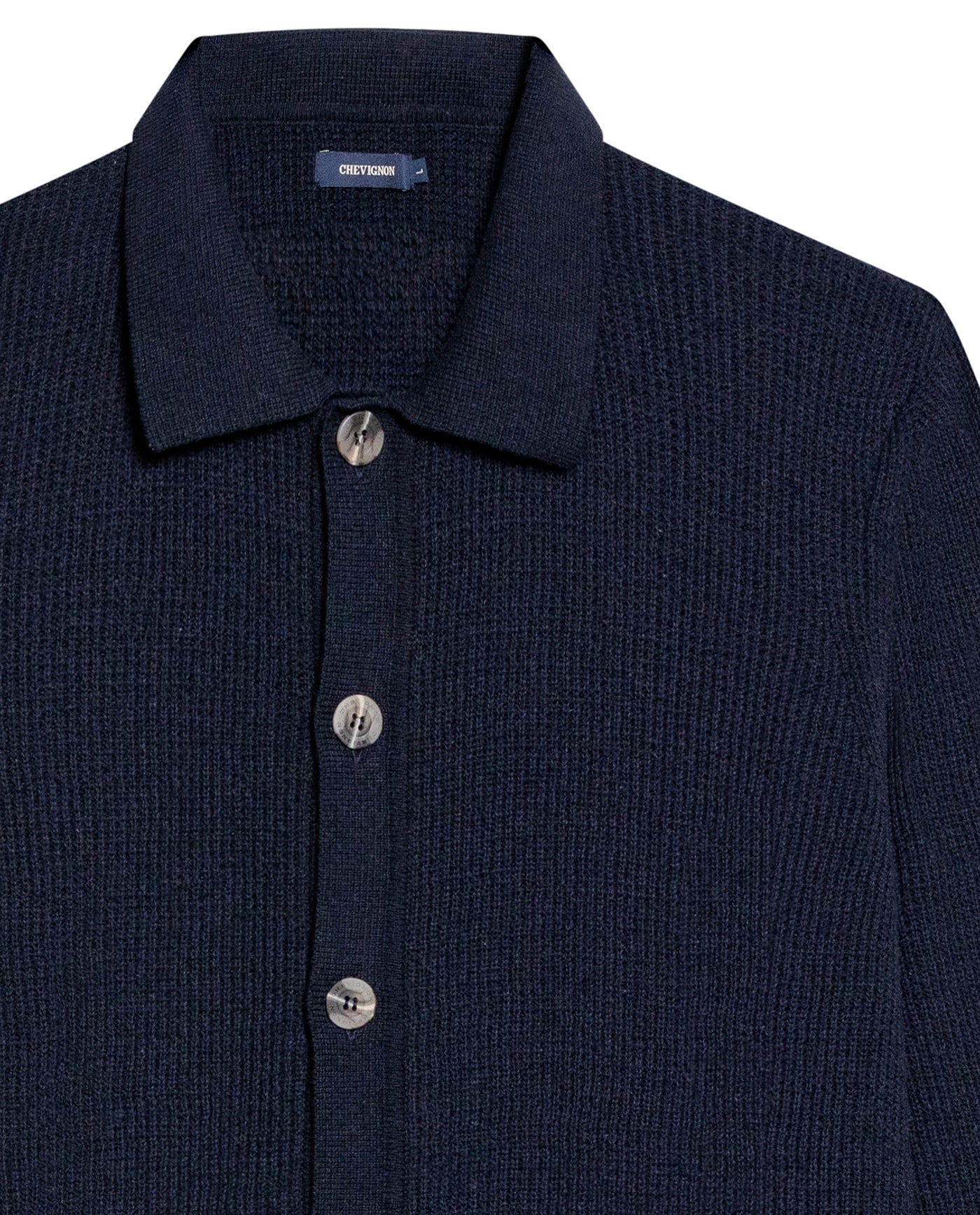 Men's Knit Sweater Shirt Style - Blue 63_699G011_AZU194030_8