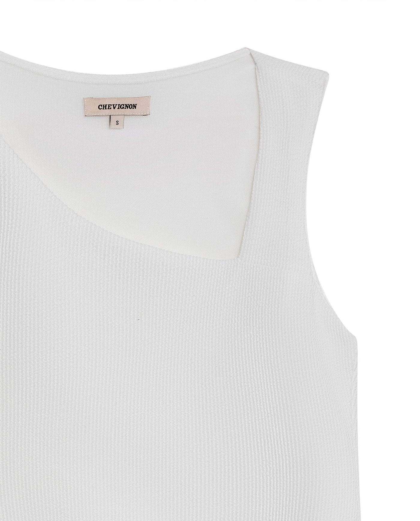 Womens T-Shirt Fitted Asymmetric Neckline Cotton Blend Lined - Raw 63_701H005_CRU110606_8