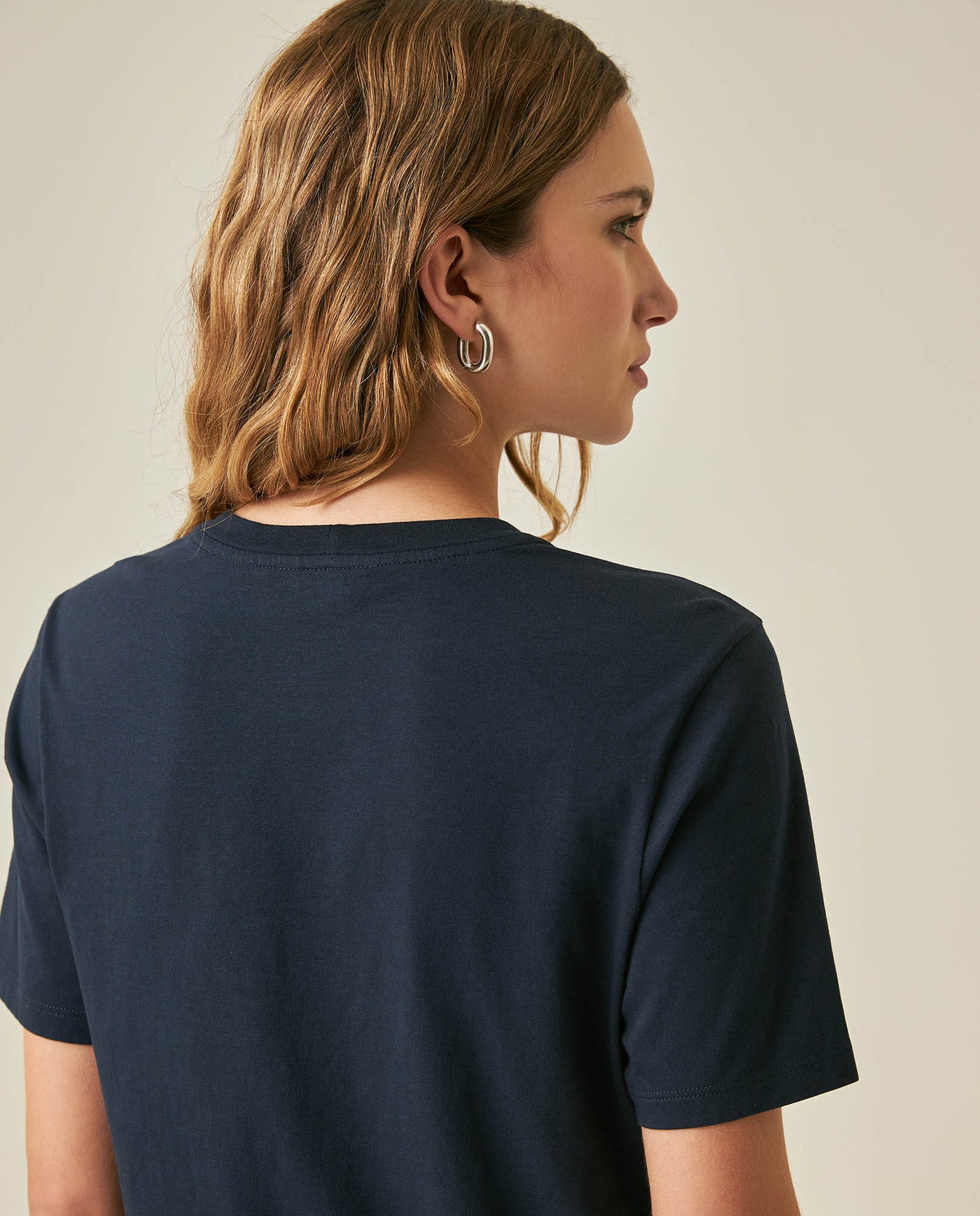 Womens T-Shirt Graphic Slim Fit Cotton 1957 Caviar Print Heritage - Blue 63_701H007_AZU193924_7