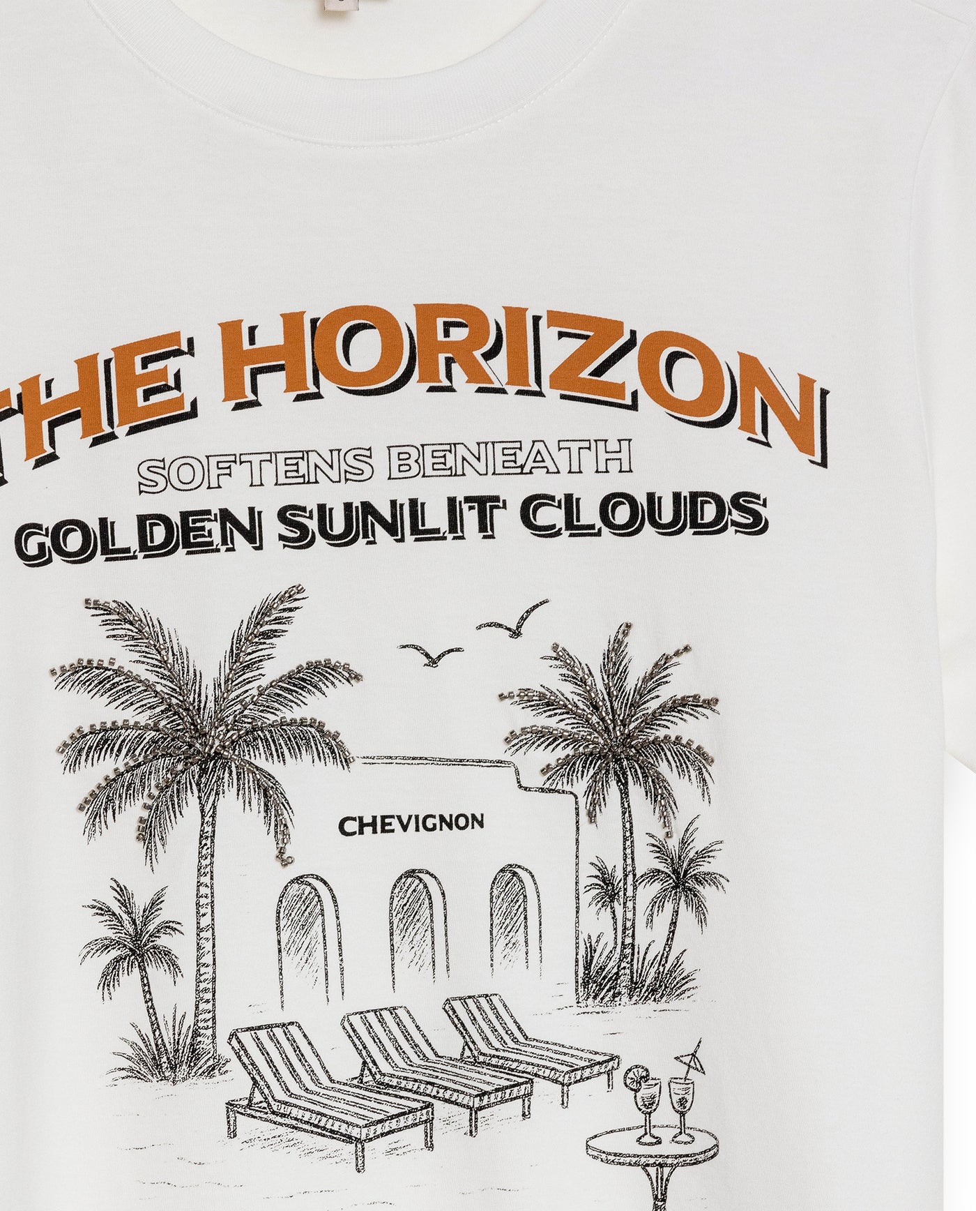 Womens T-Shirt Graphic Slim Fit Cotton Embroidered Rhinestone Print - Raw 63_701H019_CRU110606_8
