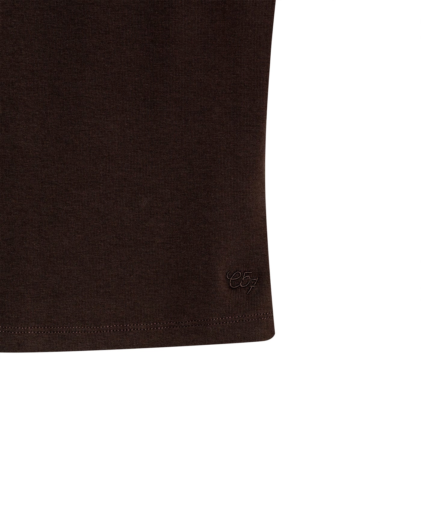 Womens T-Shirt Essential Tank Fitted Cotton–Elastane Ribbed - Brown 63_701H052_CAF191016_8