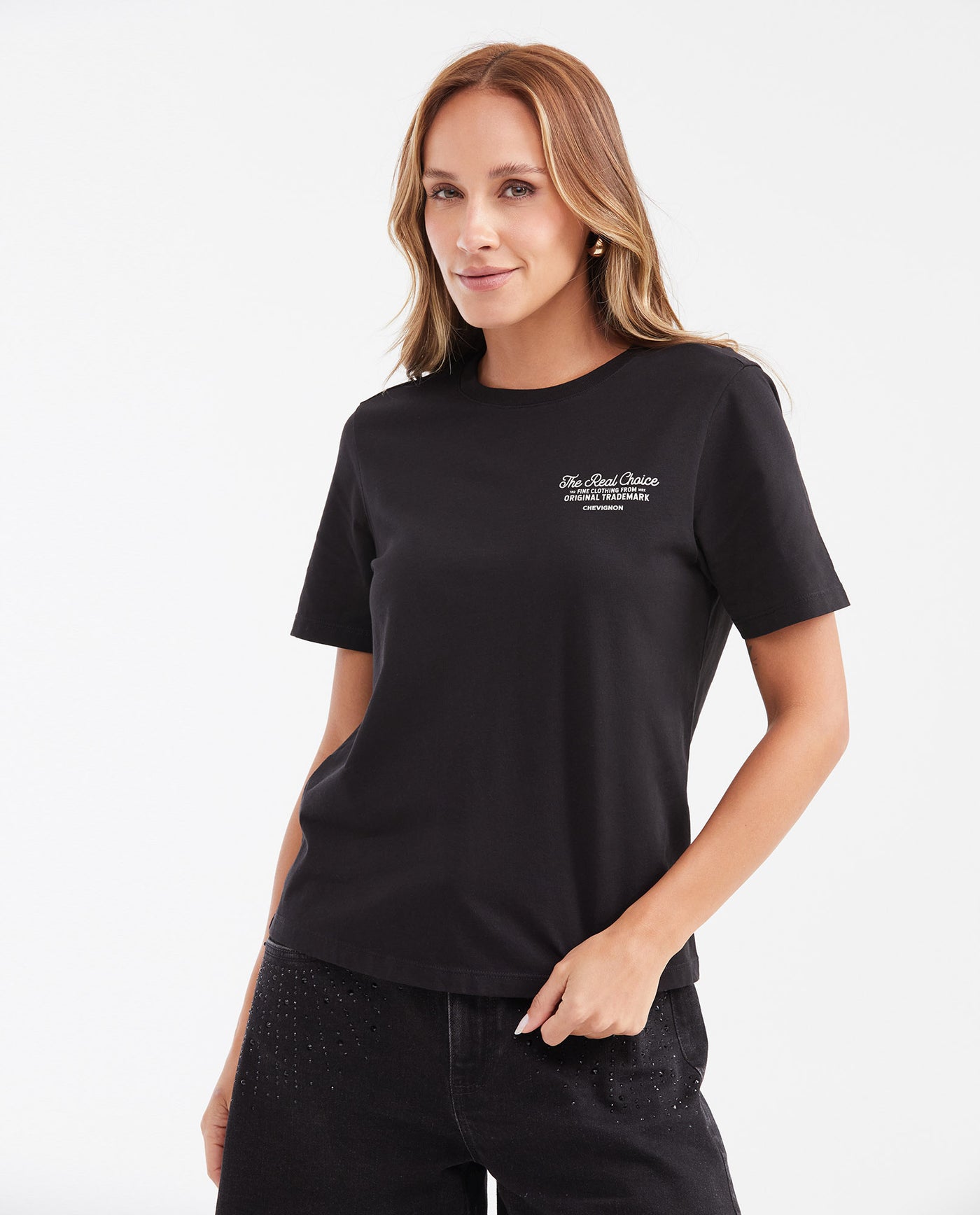 Women's Straight Fit Astral Capsule T-Shirt with Front and Back Graphics in Cotton - 1