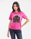 Women's Straight Fit Astral Capsule T-Shirt with Stone Application in Cotton