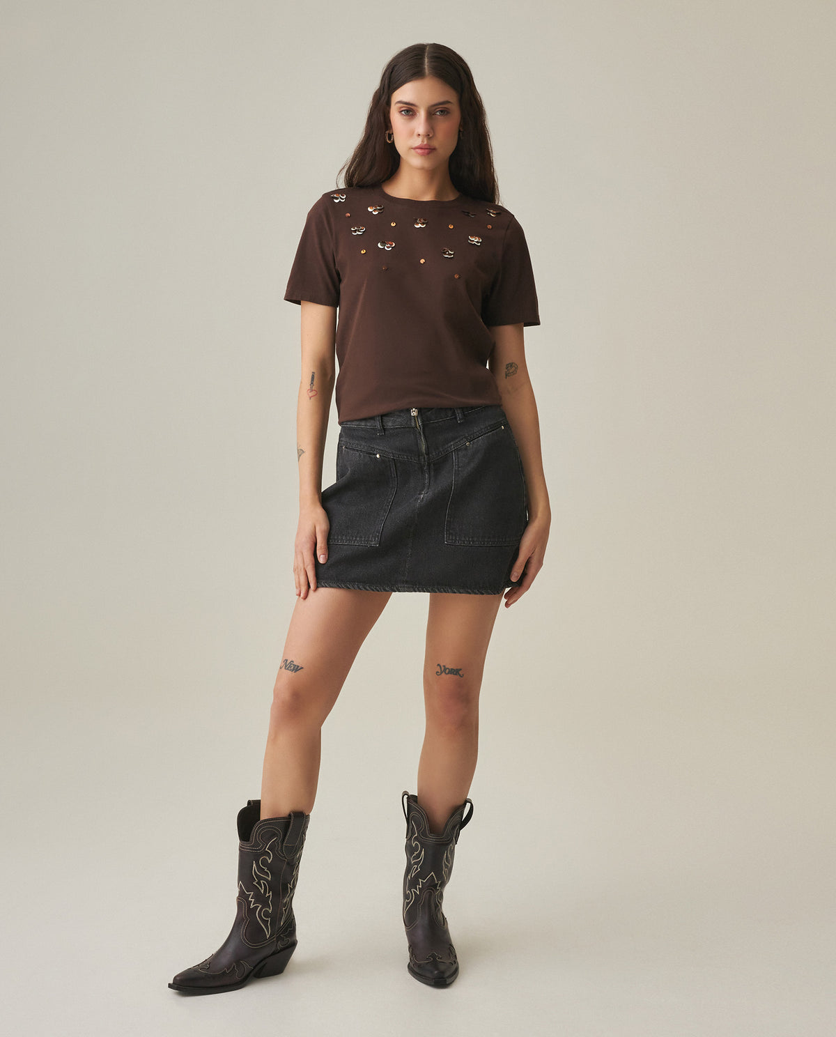 Women´s Graphic T-Shirt - Brown 63_702H015_CAF191016_3