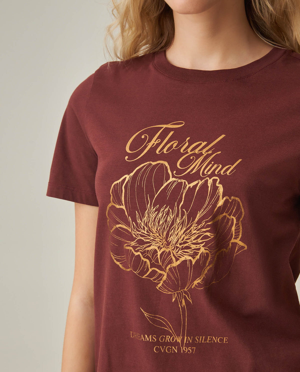 Women´s Slim Fit T-Shirt - Brown 63_702H019_CAF191321_5