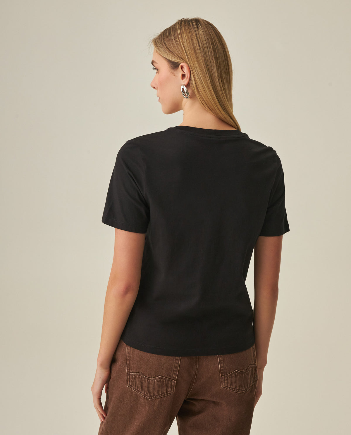 Women´s Slim Fit T-Shirt - Black 63_702H022_NEG194003_6