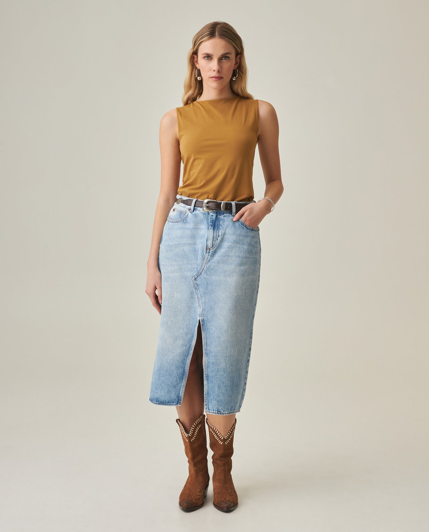 Women´s Slim Fit Top - Yellow 63_702H028_AMA171125_0
