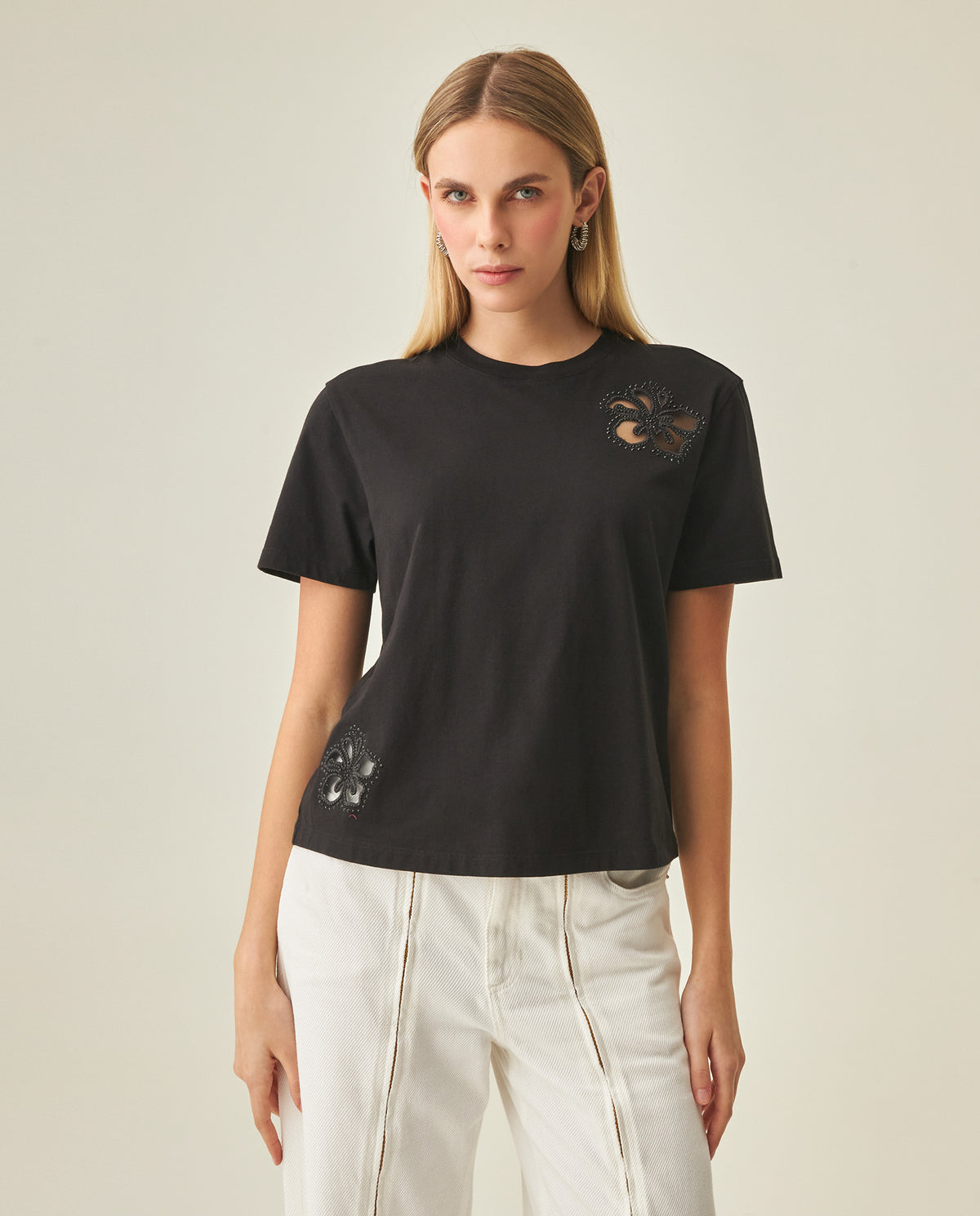 Women´s Oversized Cropped T-Shirt - Black 63_702H029_NEG194003_3