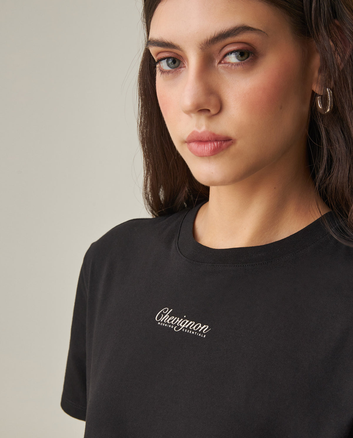 Women´s Oversized Cropped T-Shirt - Black 63_702H030_NEG194003_5