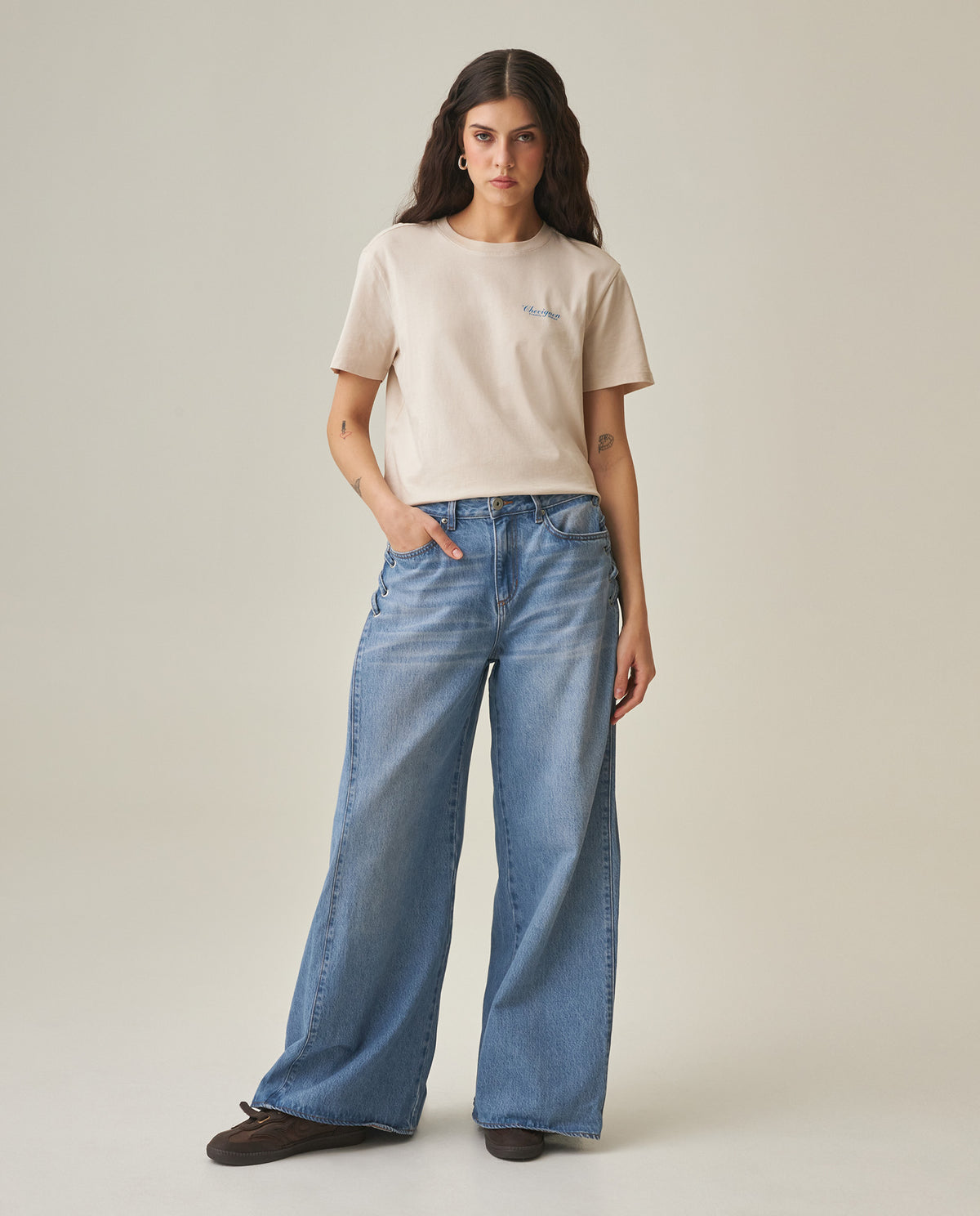 Women´s Oversized Cropped T-Shirt - Raw 63_702H031_CRU144500_3