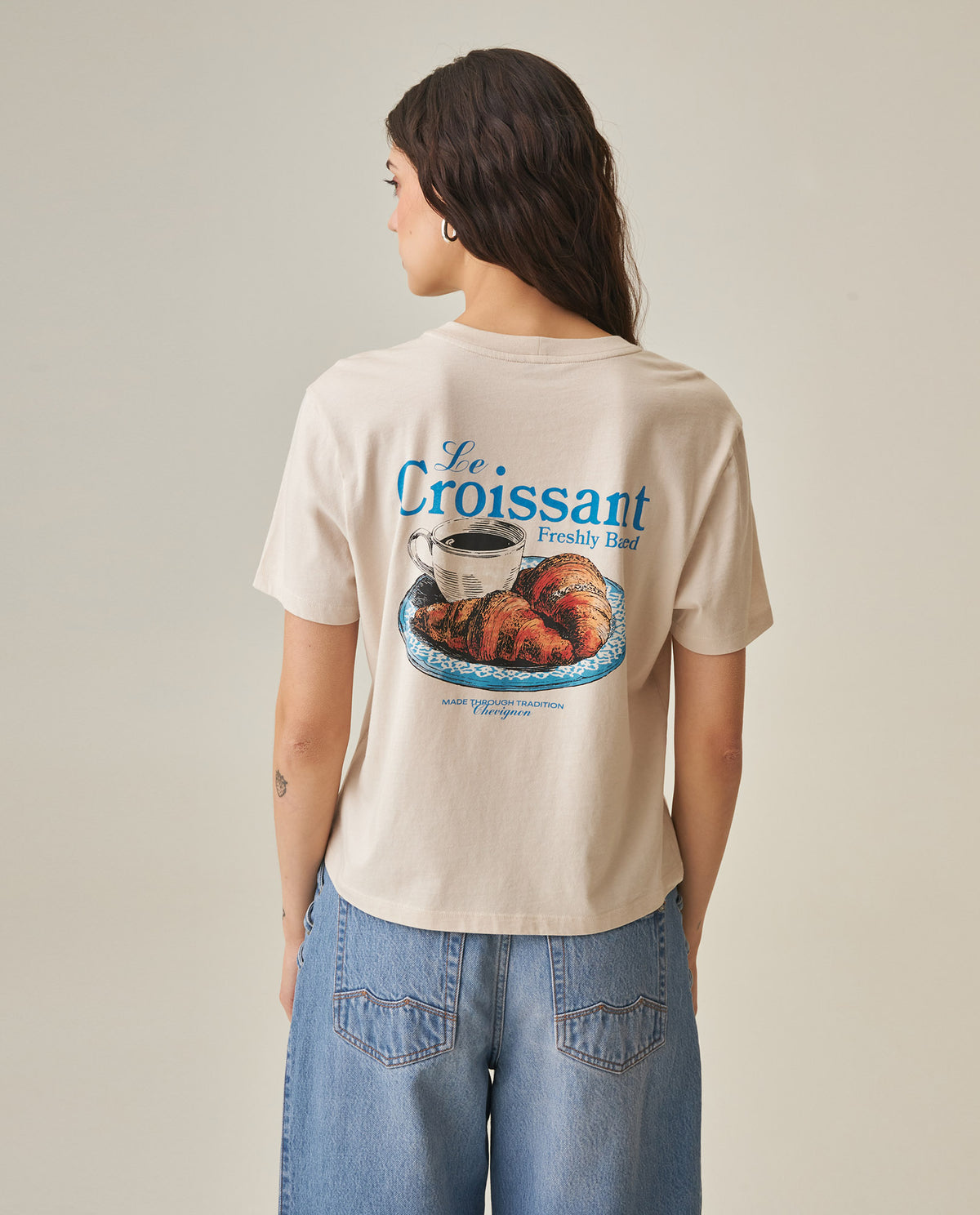 Women´s Oversized Cropped T-Shirt - Raw 63_702H031_CRU144500_6