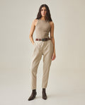 Women's Ribbed Tank Top - Beige
