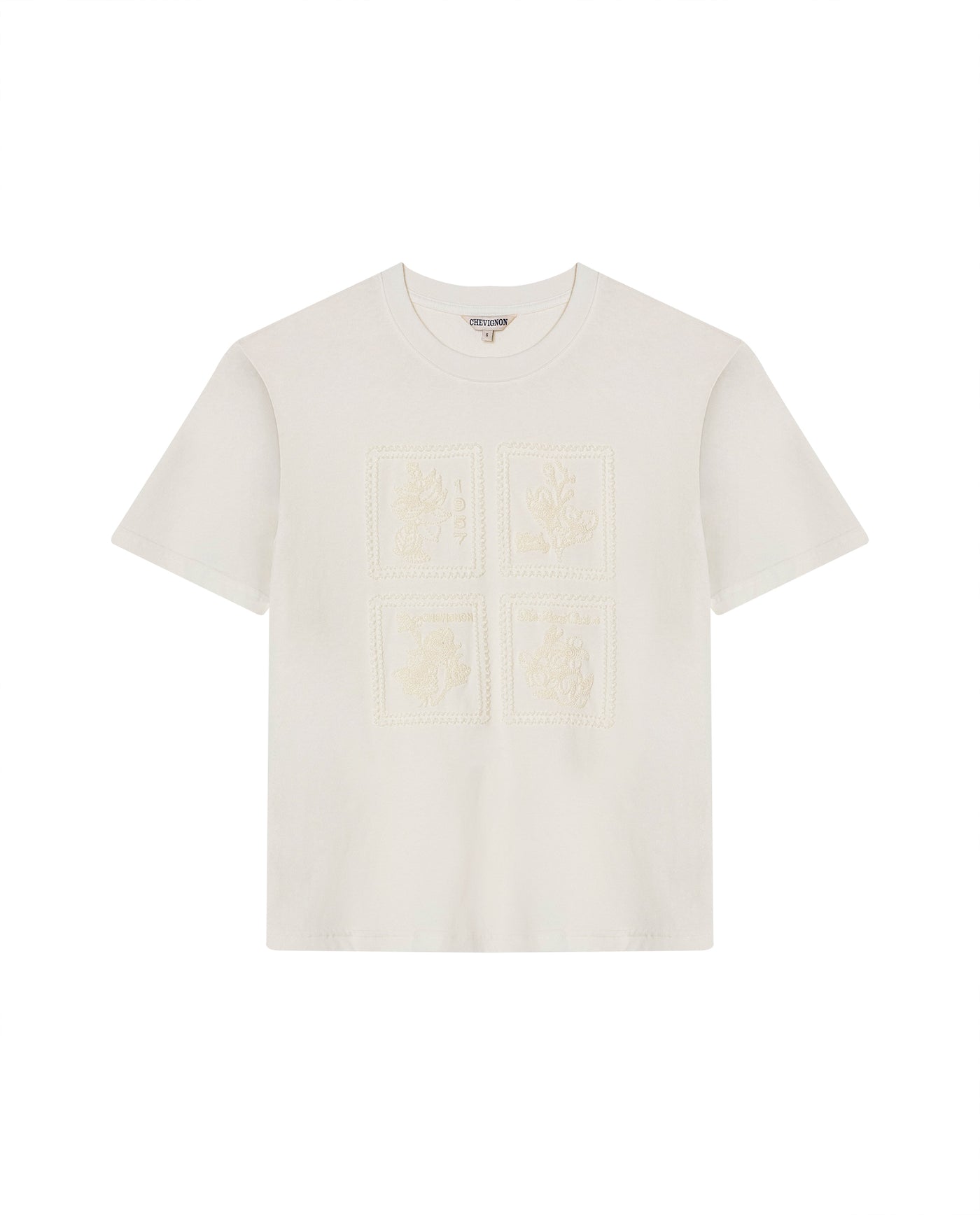 Womens Embroidered T-Shirt - Raw 63_704H003_CRU110103_4