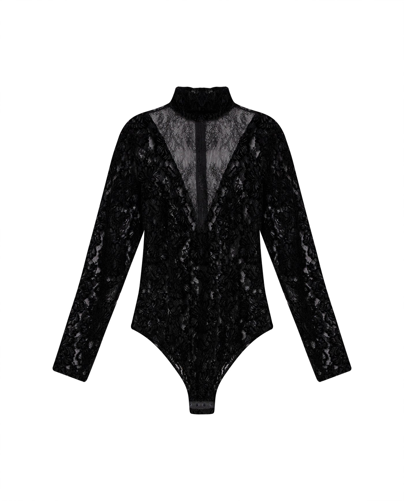 Womens Turtleneck Bodysuit - Special Collection - Black 63_704H500_NEG194007_4